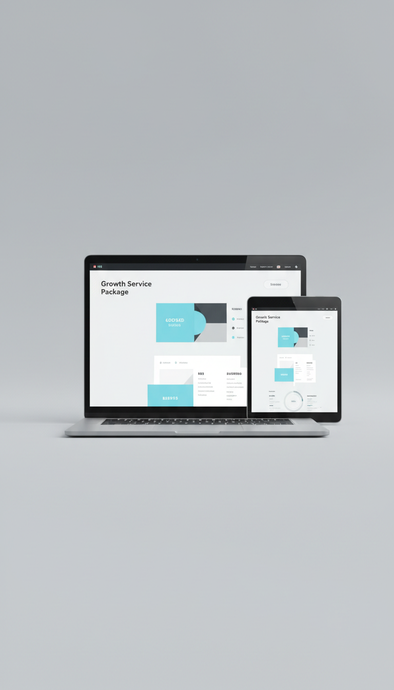 Growth Service Package Laptop Dashboard